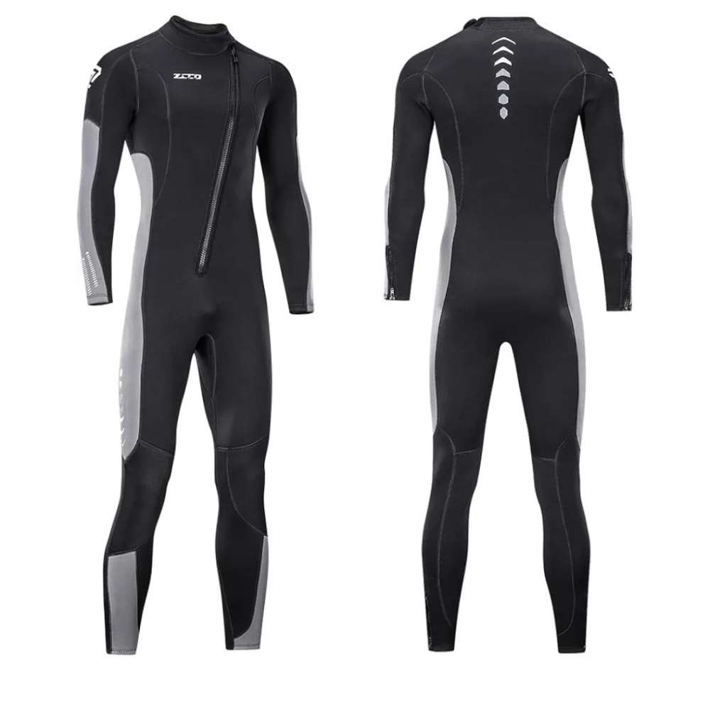 Men Wet Suit 3mm Neoprene  with Front Zipper for Scuba, Surfing